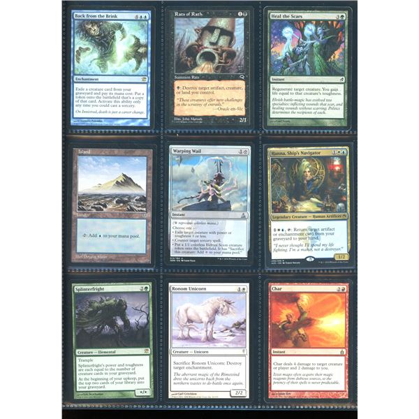 Lot Of 9 Various Magic The Gathering Cards Various Sets & Colors