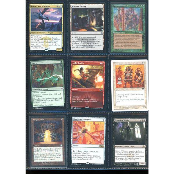 Lot Of 9 Various Magic The Gathering Cards Various Sets & Colors