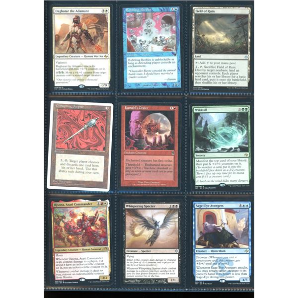 Lot Of 9 Various Magic The Gathering Cards Various Sets & Colors