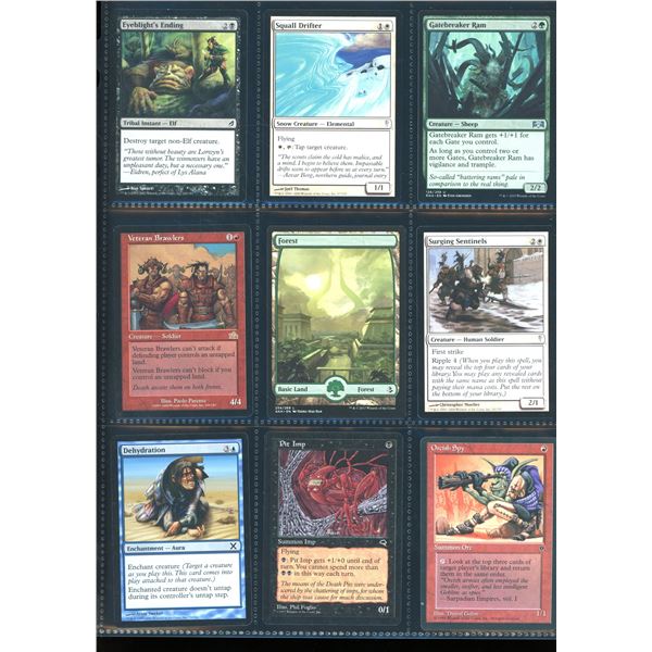 Lot Of 9 Various Magic The Gathering Cards Various Sets & Colors