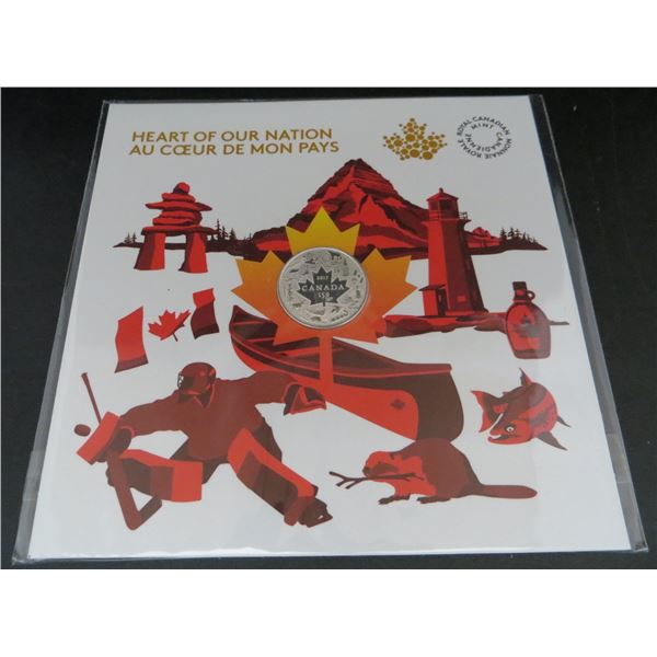 RCM 2017 $3 Heart of our Nation 9999 Pure Silver Coin