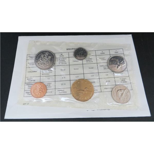 Royal Canadian Mint 1989 Uncirculated 6 Coin Collector Set