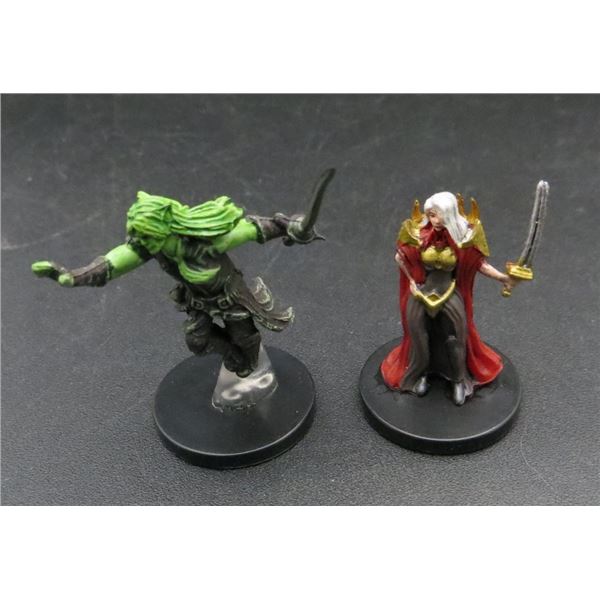 2 D&D Pre-Painted Mini Figures Whispering Way Cultist & Elf Ghost