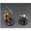 Image 1 : 2 D&D Pre-Painted Mini Figures Harrim Dwarf Cleric & Armored Elf Soldier