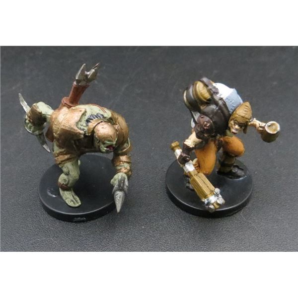 2 D&D Pre-Painted Mini Figures River Kingdoms Ruffian & Orc Charger