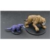 Image 1 : 2 D&D Pre-Painted Mini Figures Smilodon & Monitor Lizard
