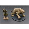 Image 1 : 2 D&D Pre-Painted Mini Figures Smilodon & Scarecrow