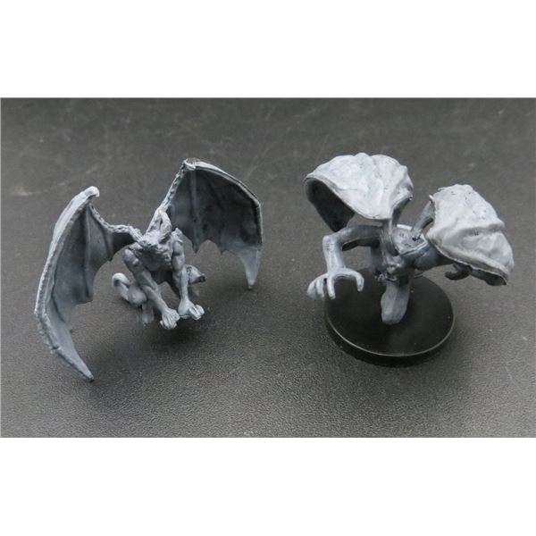 2 D&D Pre-Painted Mini Figures Gargoyles