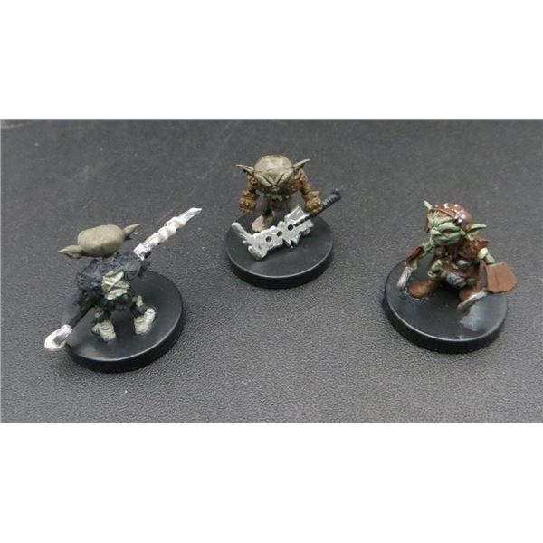 3 D&D Pre-Painted Mini Figures Goblins