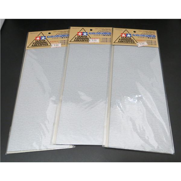 3 New Tamiya Finishing Abrasives Ultra Fine Type Clog Resistant
