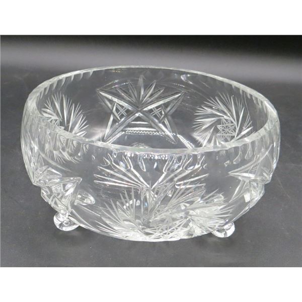 Vintage Footed Crystal Candy Dish 5.5" Diameter