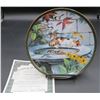 Image 1 : Bradford Exchange "Lifeguard on Duty" Nosy Neighbor's 8" Diameter Collector Plate Cats/Birds W/COA