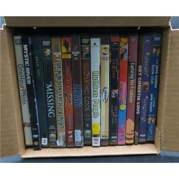 Lot of 16 DVD Movies Mystic River, One Hour Photo, The Legend Of Zoro & more