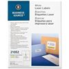 Image 1 : New Sealed Business Source 3 1/3" x 4" White Laser Shipping Labels - Pack of 600
