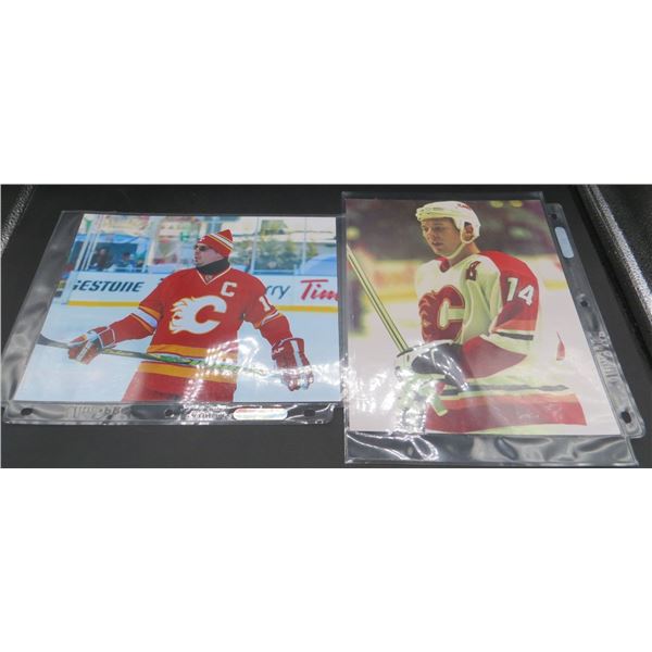 2 Theoren Fleury 8x10 Hockey Photos