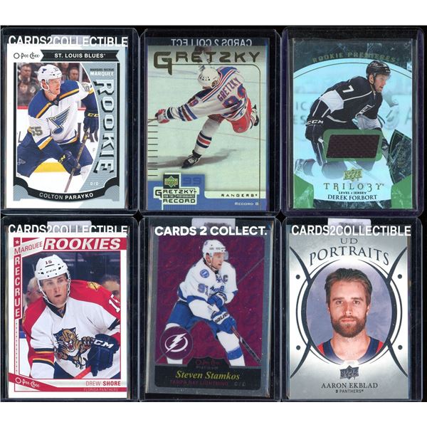 Lot Of 6 Hockey Rookies & Insert Cards