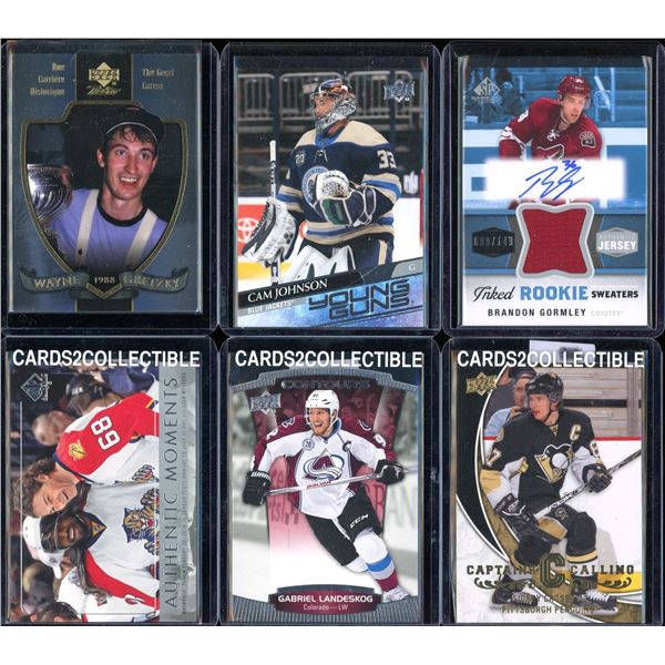 Lot Of 6 Hockey Rookies & Insert Cards