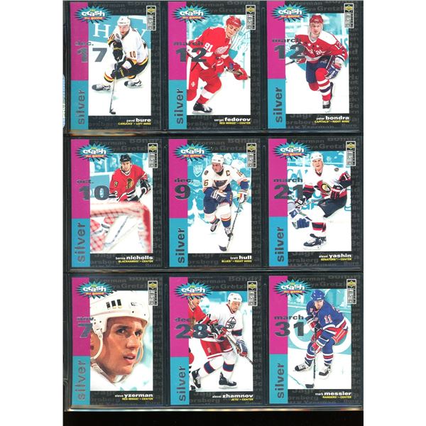 9 Collector's Choice Crash The Game Hockey Inserts