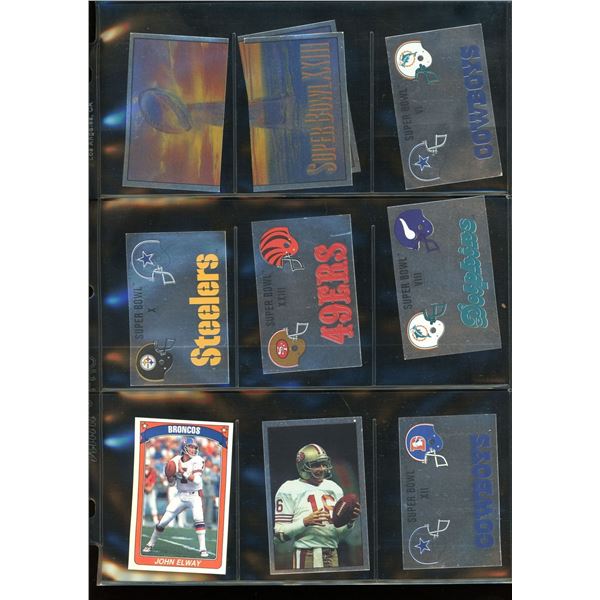 Panini Football Stickers Lot With John Elway