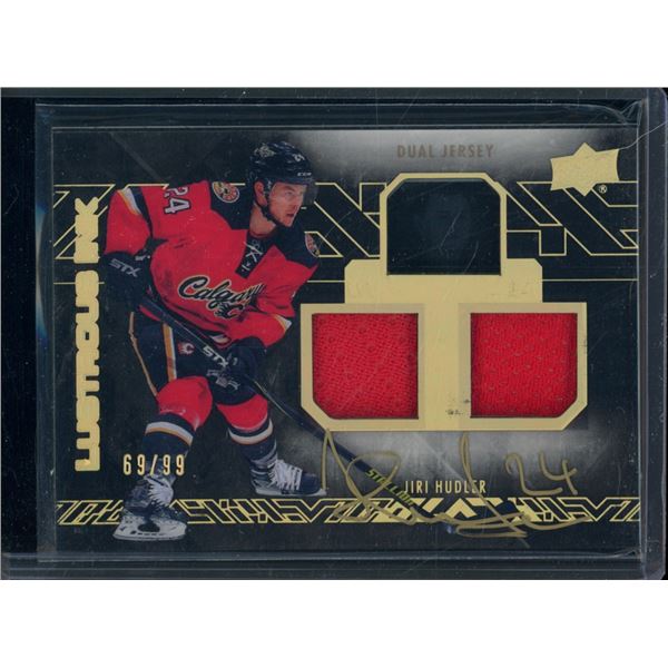 2015-16 UD Black Lustrous Ink Spectrum Jerseys #LIJH Jiri Hudler 69/99 BV $30