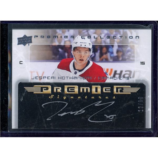 2018-19 Upper Deck Premier '03-04 Retro Rookie Signatures #03JK Jesperi Kotkaniemi BV $70
