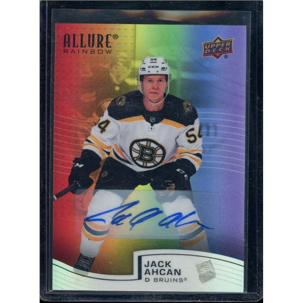 2021-22 Upper Deck Allure Full Rainbow Autographs #R9 Jack Ahcan BV $30