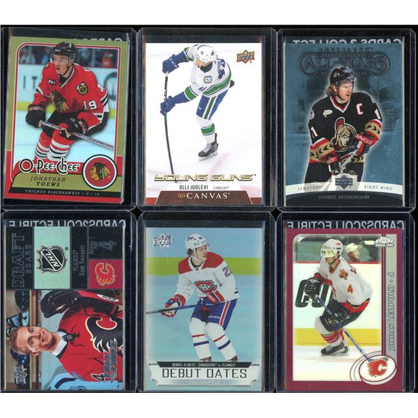 Lot Of 6 Hockey Rookies & Insert Cards