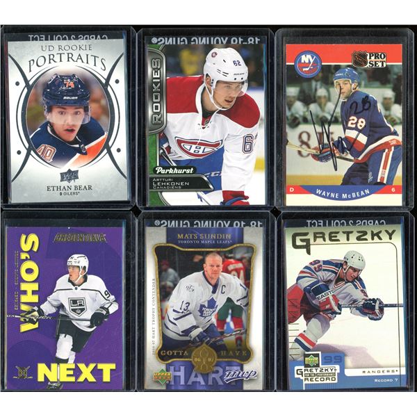 Lot Of 6 Hockey Rookies & Insert Cards