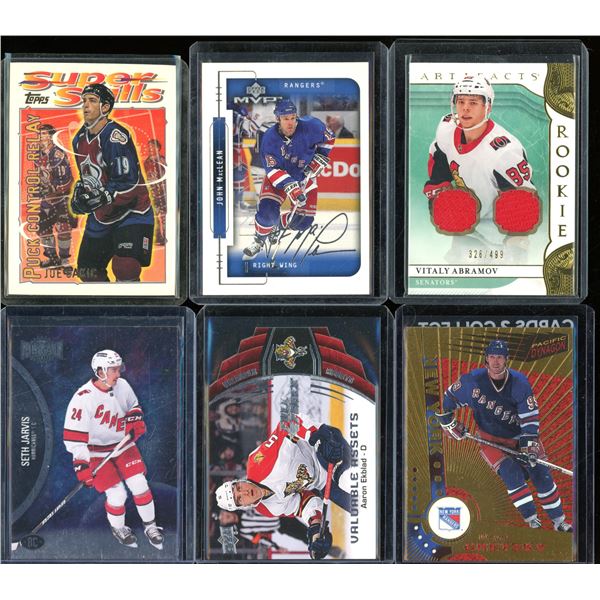 Lot Of 6 Hockey Rookies & Insert Cards
