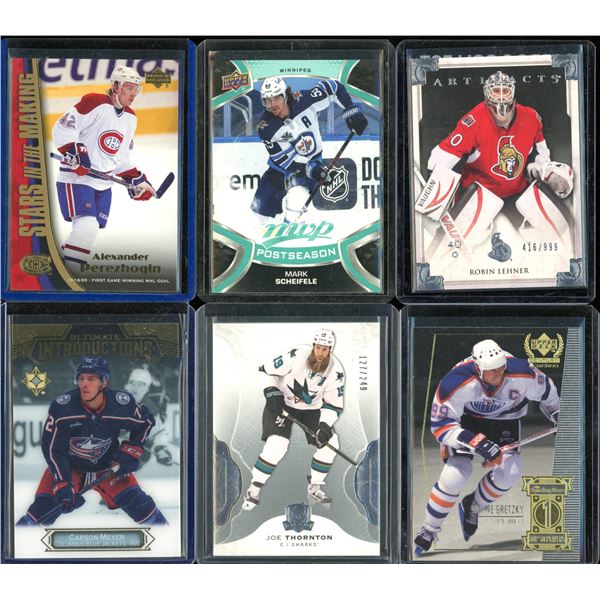 Lot Of 6 Hockey Rookies & Insert Cards