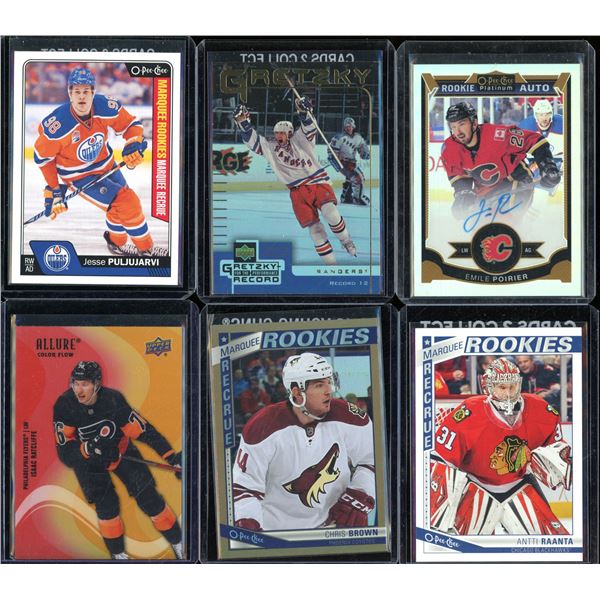 Lot Of 6 Hockey Rookies & Insert Cards