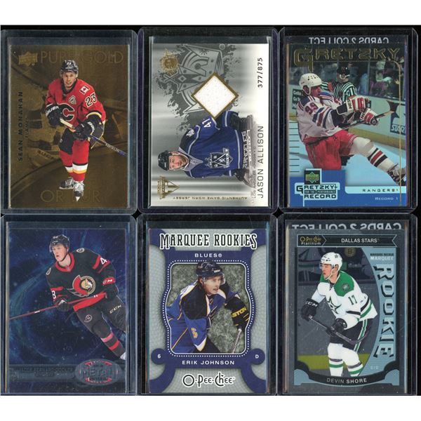 Lot Of 6 Hockey Rookies & Insert Cards
