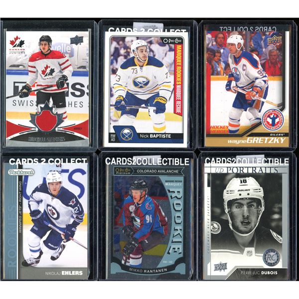 Lot Of 6 Hockey Rookies & Insert Cards