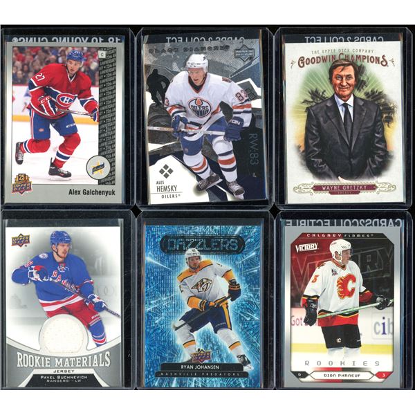 Lot Of 6 Hockey Rookies & Insert Cards