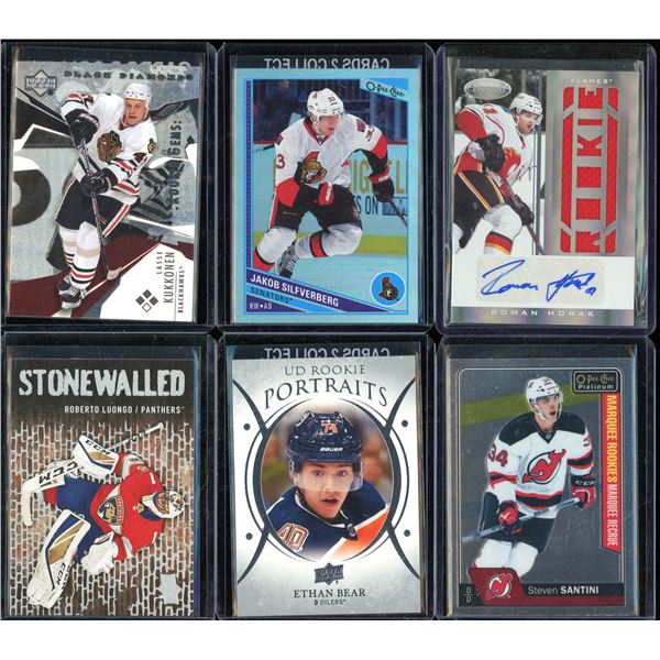 Lot Of 6 Hockey Rookies & Insert Cards