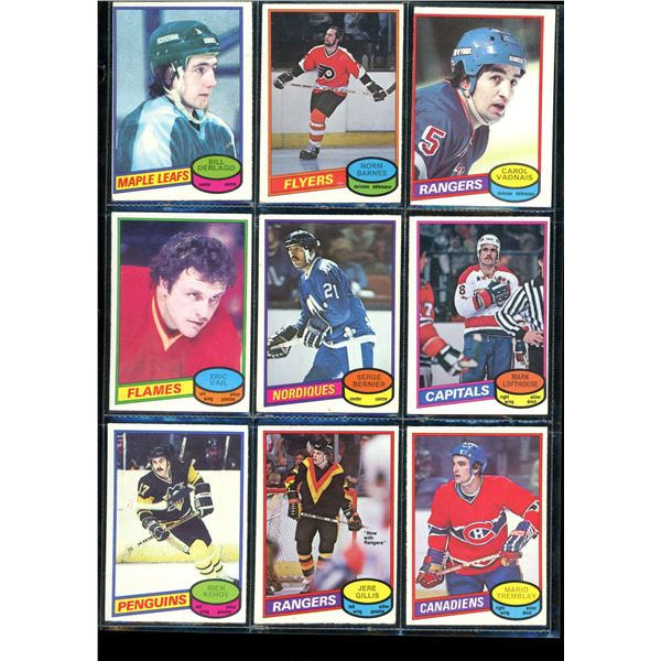 1980-81 OPC O-Pee-Chee Lot Of 9 Vintage Cards Various Teams & Players