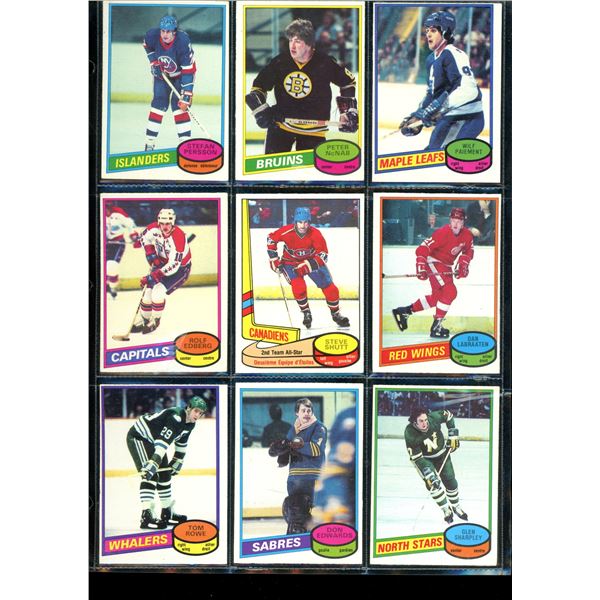 1980-81 OPC O-Pee-Chee Lot Of 9 Vintage Cards Various Teams & Players