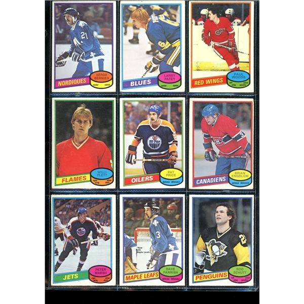 1980-81 OPC O-Pee-Chee Lot Of 9 Vintage Cards Various Teams & Players