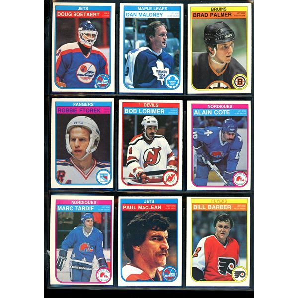 1982-83 OPC O-Pee-Chee Lot Of 9 Vintage Cards Various Teams & Players
