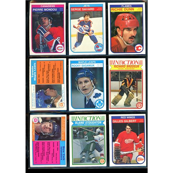 1982-83 OPC O-Pee-Chee Lot Of 9 Vintage Cards Various Teams & Players