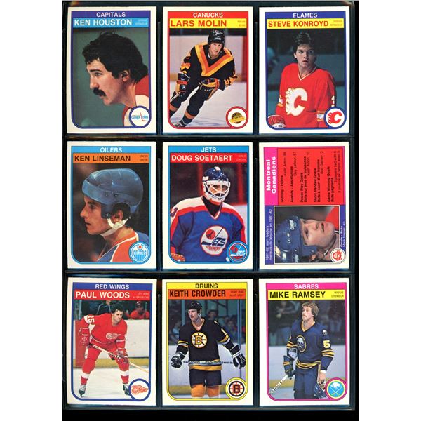 1982-83 OPC O-Pee-Chee Lot Of 9 Vintage Cards Various Teams & Players