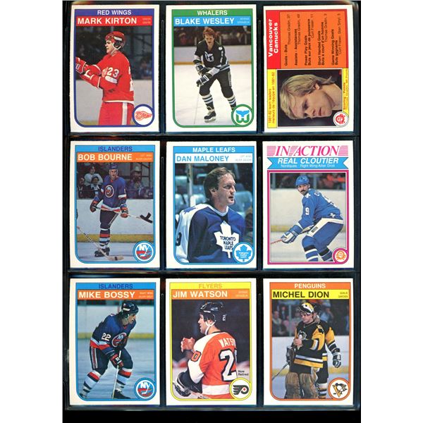 1982-83 OPC O-Pee-Chee Lot Of 9 Vintage Cards Various Teams & Players