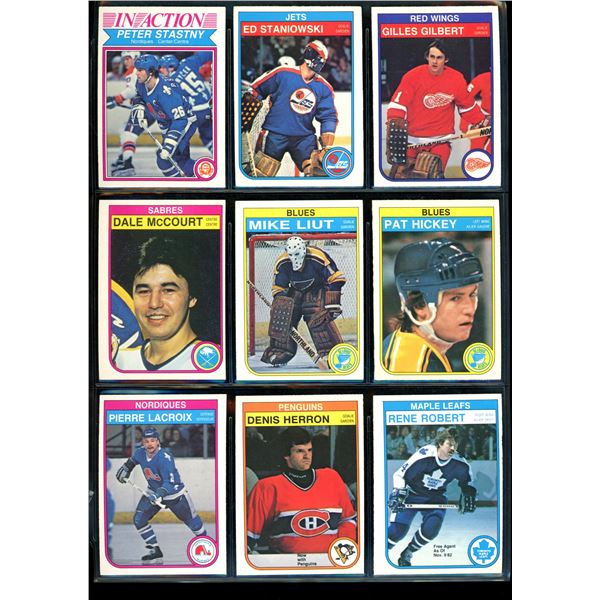 1982-83 OPC O-Pee-Chee Lot Of 9 Vintage Cards Various Teams & Players