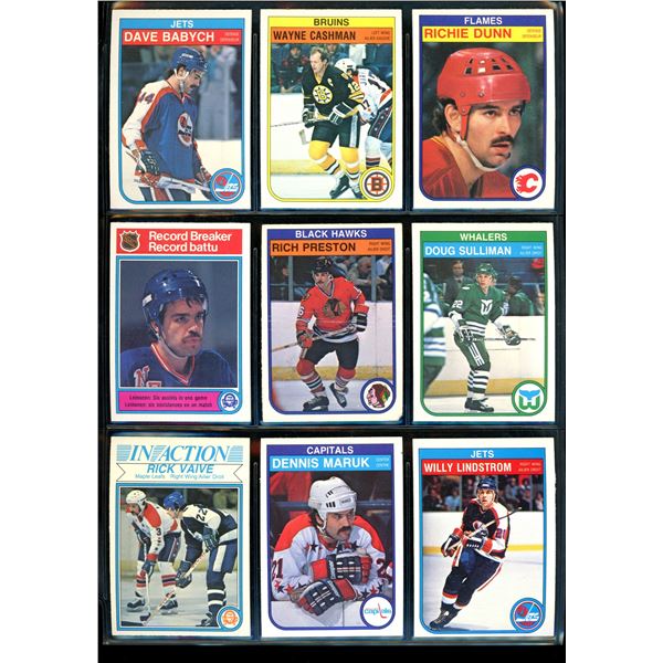 1982-83 OPC O-Pee-Chee Lot Of 9 Vintage Cards Various Teams & Players