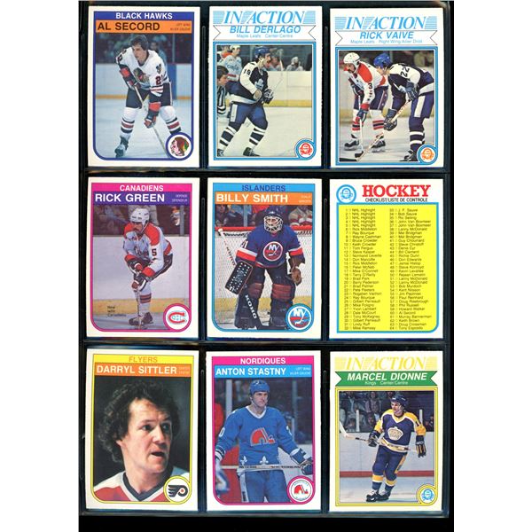 1982-83 OPC O-Pee-Chee Lot Of 9 Vintage Cards Various Teams & Players