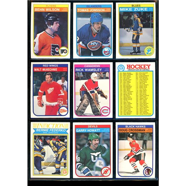 1982-83 OPC O-Pee-Chee Lot Of 9 Vintage Cards Various Teams & Players