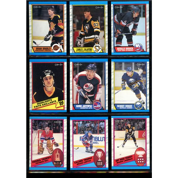 1989-90 OPC O-Pee-Chee Lot Of 9 Vintage Cards Various Teams & Players