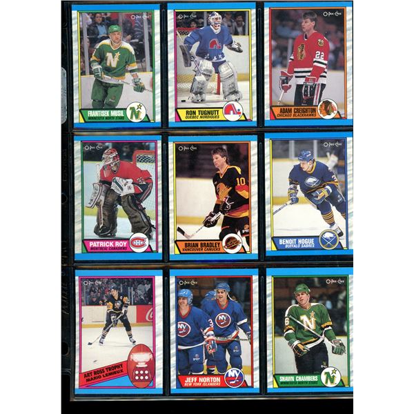 1989-90 OPC O-Pee-Chee Lot Of 9 Vintage Cards Various Teams & Players