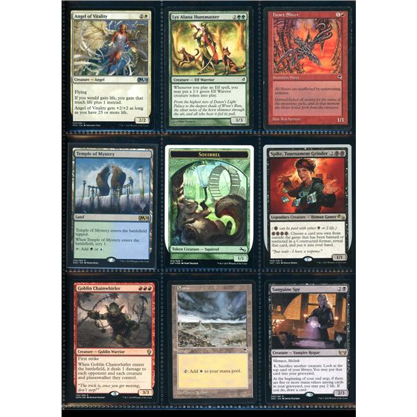 Lot Of 9 Various Magic The Gathering Cards Various Sets & Colors