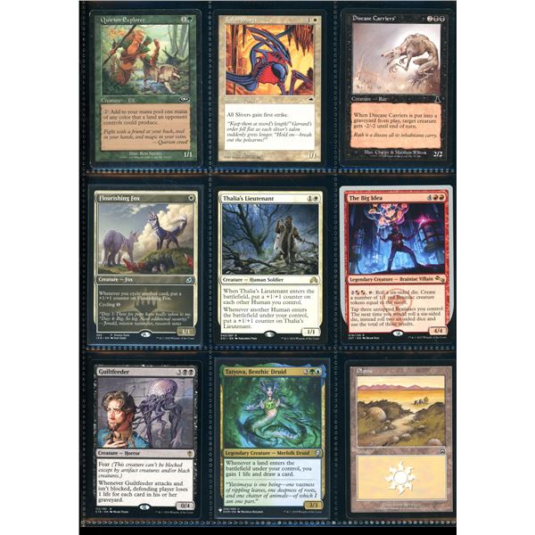 Lot Of 9 Various Magic The Gathering Cards Various Sets & Colors
